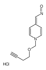 [1-(but-3-ynoxymethyl)pyridin-4-ylidene]methyl-oxoazanium,chloride Structure