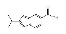 2-Isopropyl-7-indolizinecarboxylic acid Structure