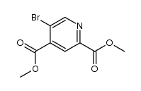 dimethyl 5-bromo-2,4-pyridinedicarboxylate结构式