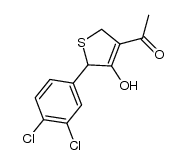 2-(3,4-dichlorophenyl)-3-hydroxy-4-methylcarbonyl-2,5-dihydrothiophene Structure