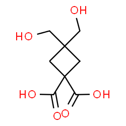 3,3-BIS(HYDROXYMETHYL)CYCLOBUTANE-1,1-DICARBOXYLICACID Structure