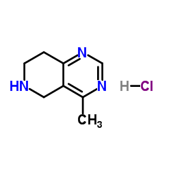 4-Methyl-5,6,7,8-tetrahydropyrido[4,3-d]pyrimidine hydrochloride structure