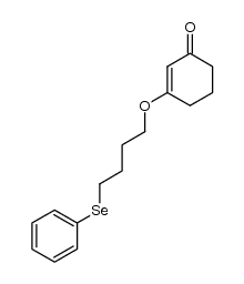 3-(4-phenylselenobutanoxy)cyclohex-2-en-1-one Structure