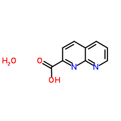 1,8-NAPHTHYRIDINE-2-CARBOXYLIC ACID MONOHYDRATE结构式