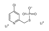 dilithium,(4-chloropyridin-2-yl)methylsulfanyl-dioxido-oxo-λ5-phosphane结构式