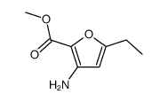 2-Furancarboxylic acid, 3-amino-5-ethyl-, Methyl ester Structure