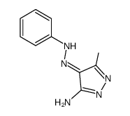 5-Methyl-4-(phenyl-hydrazono)-4H-pyrazol-3-ylamine Structure