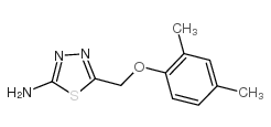 5-[(2,4-dimethylphenoxy)methyl]-1,3,4-thiadiazol-2-amine结构式