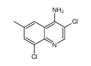 4-Amino-3,8-dichloro-6-methylquinoline结构式