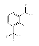 1-(Difluoromethyl)-2-fluoro-3-(trifluoromethyl) benzene结构式