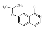 4-CHLORO-6-ISOPROPOXYQUINAZOLINE Structure