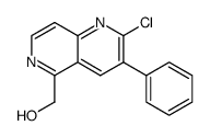 (2-chloro-3-phenyl-1,6-naphthyridin-5-yl)methanol Structure