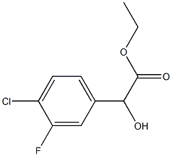 乙基 2-(4-氯-3-氟苯基)-2-羟基醋酸盐结构式