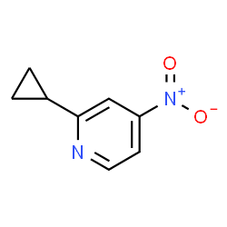 2-Cyclopropyl-4-nitropyridine结构式