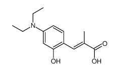 alpha-methyl-2-hydroxy-4-diethylaminocinnamic acid结构式