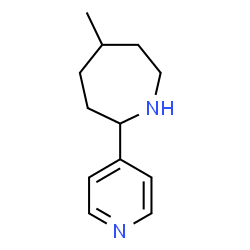 Hexahydro-5-methyl-2-(4-pyridinyl)-1H-azepine hydrochloride Structure
