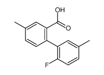2-(2-fluoro-5-methylphenyl)-5-methylbenzoic acid结构式