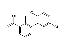 3-(5-chloro-2-methoxyphenyl)-2-methylbenzoic acid结构式
