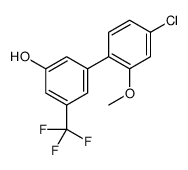 3-(4-chloro-2-methoxyphenyl)-5-(trifluoromethyl)phenol结构式