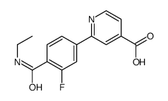 2-[4-(ethylcarbamoyl)-3-fluorophenyl]pyridine-4-carboxylic acid结构式