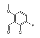 2-Chloro-3-fluoro-6-methoxybenzaldehyde structure