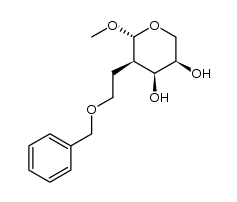 (3R,4S,5R,6R)-5-(2-(benzyloxy)ethyl)-6-methoxytetrahydro-2H-pyran-3,4-diol Structure