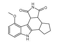 3a,3b,4,5,6,6a,7,11c-octahydro-11-methoxy-1H-cyclopenta[a]pyrrolo[3,4-c]carbazole-1,3(2H)-dione Structure