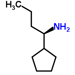 (1R)-1-Cyclopentyl-1-butanamine Structure