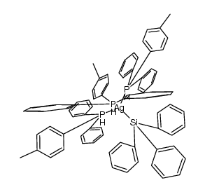 tris(diphenyl-p-tolylphosphan)(triphenylsilyl)silver(I) Structure