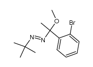 1-(1-(2-bromophenyl)-1-methoxyethyl)-2-(tert-butyl)diazene结构式