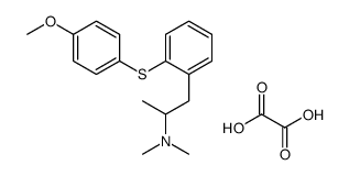 Benzeneethanamine, 2-((4-methoxyphenyl)thio)-N,N,alpha-trimethyl-, eth anedioate (1:1) structure