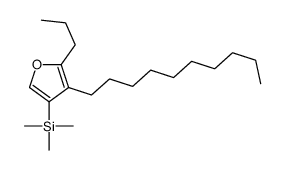 (4-decyl-5-propylfuran-3-yl)-trimethylsilane结构式