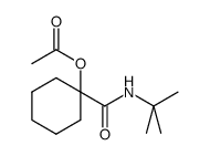 1-(tert-butylcarbamoyl)cyclohexyl acetate Structure