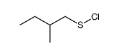 2-methylbutyl hypochlorothioite Structure