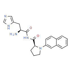 histidylprolyl-2-naphthylamide结构式