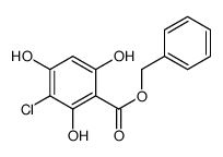 benzyl 3-chloro-2,4,6-trihydroxybenzoate Structure