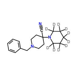 1'-Benzyl-1,4'-bipiperidine-4'-carbonitrile-d10图片