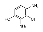 2,4-二氨基-3-氯苯酚结构式