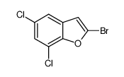 5,7-dichloro-2-bromobenzofuran结构式
