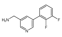 [5-(2,3-difluorophenyl)pyridin-3-yl]methanamine结构式