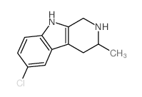 6-Chloro-3-methyl-1,2,3,4-tetrahydro-.beta.-carboline结构式