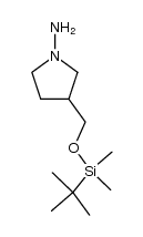 3-(((tert-butyldimethylsilyl)oxy)methyl)pyrrolidin-1-amine结构式