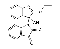 2-ethoxy-3-(2,3-dihydro-2,3-dioxo-1H-indol-1-yl)-3-hydroxy-3H-indole结构式