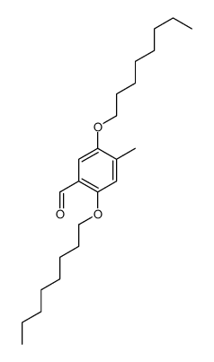 4-methyl-2,5-dioctoxybenzaldehyde结构式