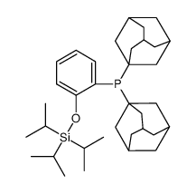 二(金刚烷-1-基)(2-((三异丙基硅基)氧基)苯基)膦结构式