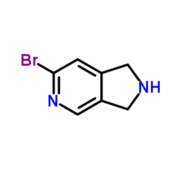 6-Bromo-2,3-dihydro-1H-pyrrolo[3,4-c]pyridine结构式