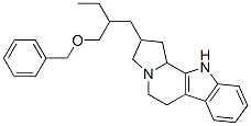 2-[2-[(Benzyloxy)methyl]butyl]-2,3,5,6,11,11b-hexahydro-1H-indolizino[8,7-b]indole结构式