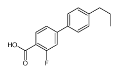 2-fluoro-4-(4-propylphenyl)benzoic acid Structure