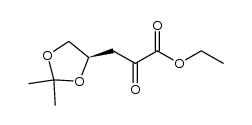 (R)-ethyl 3-(2,2-dimethyl-1,3-dioxolan-4-yl)-2-oxopropanoate Structure