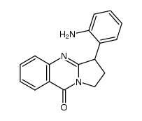 3-(2-aminophenyl)-1,2,3,9-tetrahydropyrrolo[2,1-b]quinazolin-9-one Structure